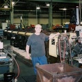 Hugh working as a machinist at Webster